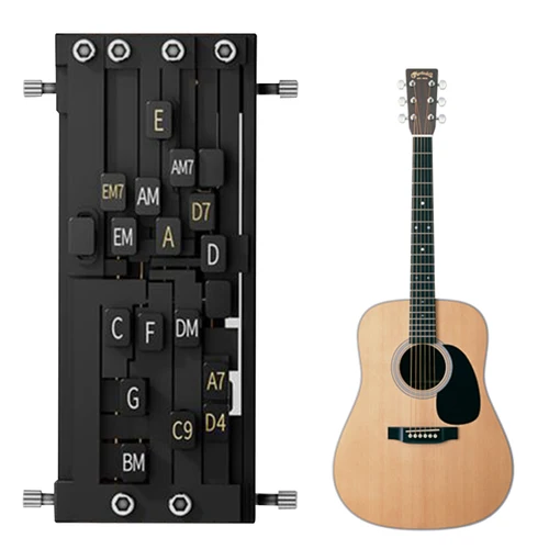 Prensador de acordes de guitarra, ayudante de acordes de guitarra, entrenador de acordes de guitarra, ayuda para guitarra, entrenador de acordes, accesorios de guitarra para principiantes
