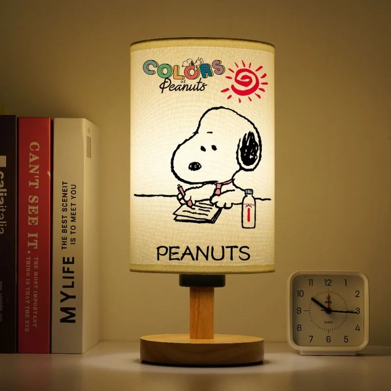 Snoopy Woodstock Personalized Cartoon Children's Bedroom Dimmable Bedside Lamp Creative Anime Movie Character LED Night Light