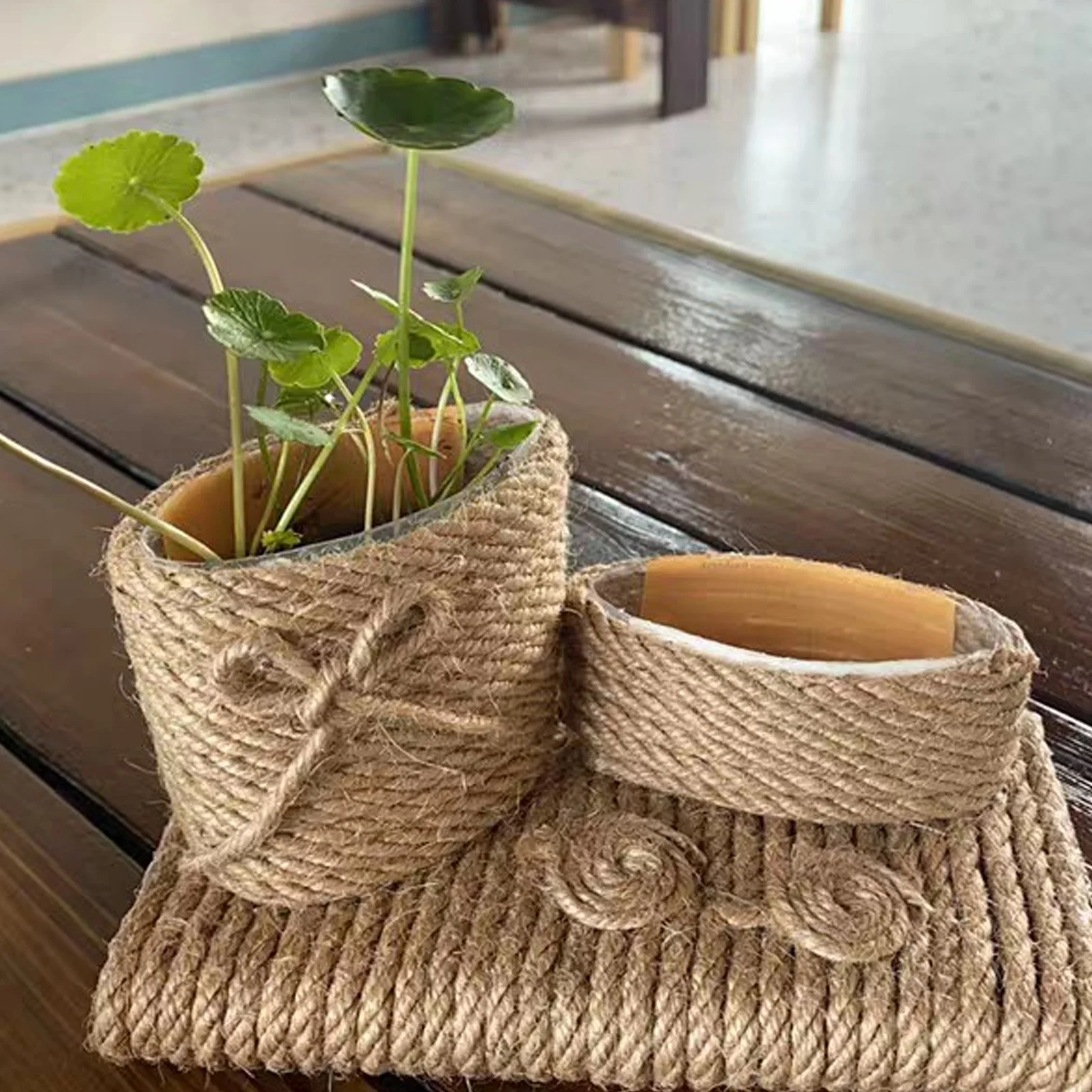 

Braided Twine Jute Rope Packaging Craft for Crafting Party Gift Handworked Natural Hemp Colored Crafts Decor