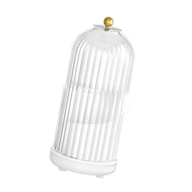 

E8BD Rotating Toothbrush Holder With Cover And Drainage For Bathroom Hygiene Organization