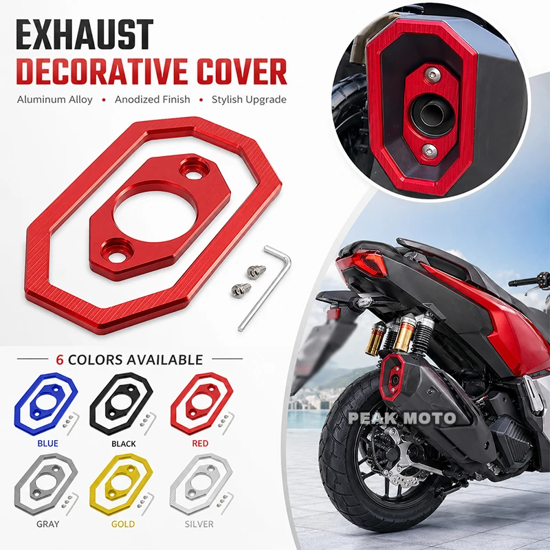 Motorcycle Accessories Exhaust Pipe Tail Decorative Protection Cover For Honda ADV 350 ADV350 2021-2023 2024 2025 2026
