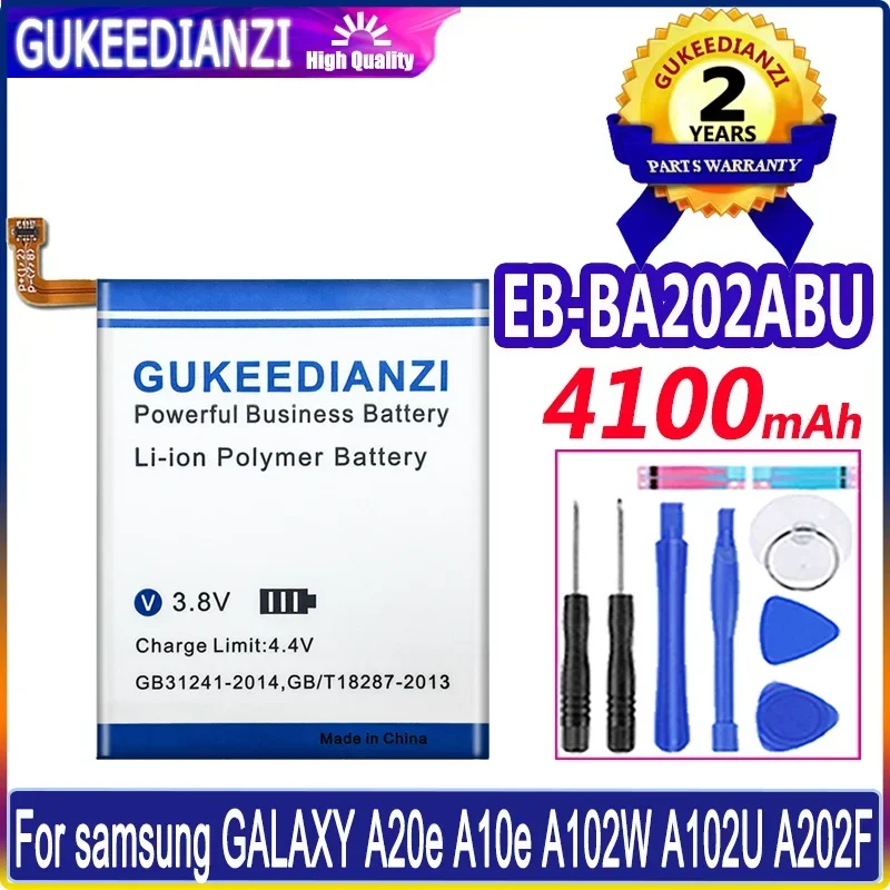 

EB-BA202ABU For Samsung Mobile Phone Batteries For GALAXY A20e A10e A102W A102U A202F 4100mAh Portable Cell Phone Battery