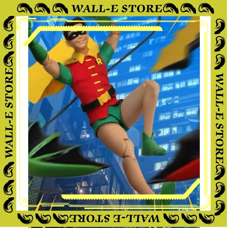 

In stock MEZCO Ant Genuine One:12 Batman Robin Golden Age 6-inch Anime Action Figure Toys Gifts Collection