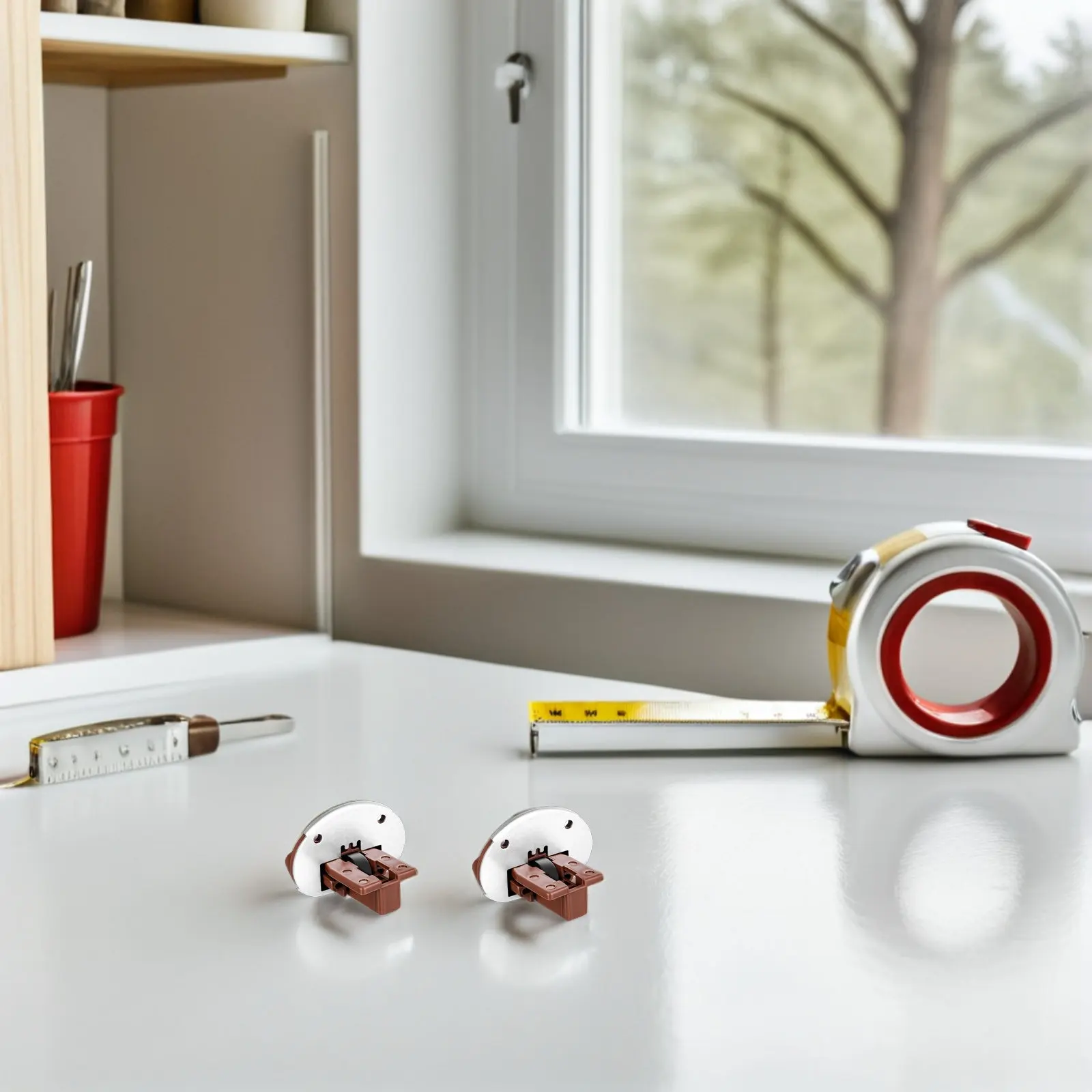 

Комплект из 4 направляющих для ящиков: сменные ролики для кухонных шкафов, комодов, тумбочек – для плавного скольжения, ремонтный инструмент