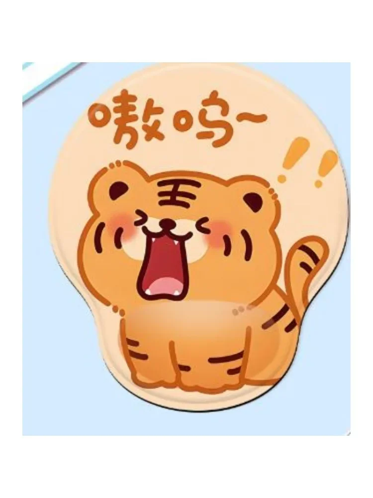 1 шт., утолщенный силиконовый коврик для мыши, с мультяшным рисунком