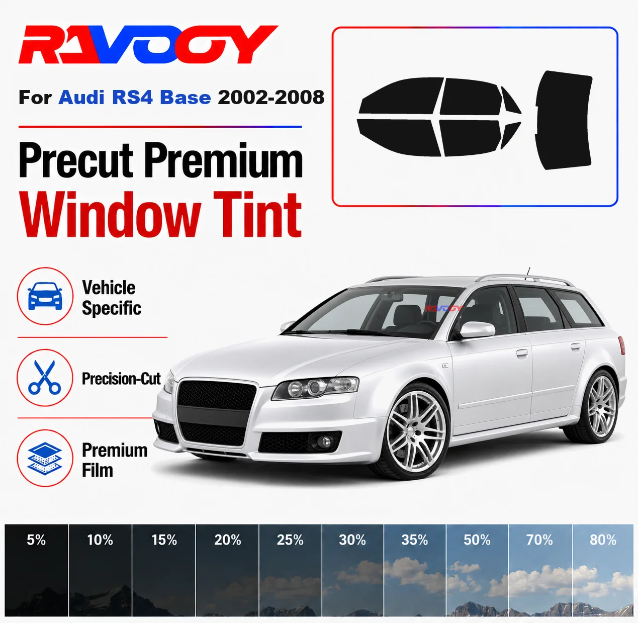 premium-precut-window-tint-kit-front-rear-windows-rear-windshield-for-audi-rs4-base-2002-2008-complete-set-nano-ceramic-film