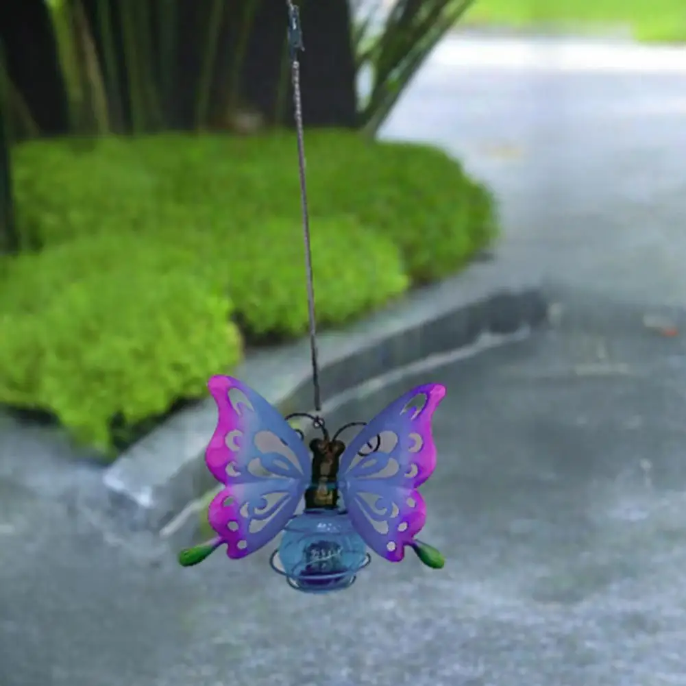 

3d Light Outdoor Solar Lights 3d Butterfly Flamingo Hummingbird Led Decorative Lamps for Garden Yard Waterproof for Outdoor