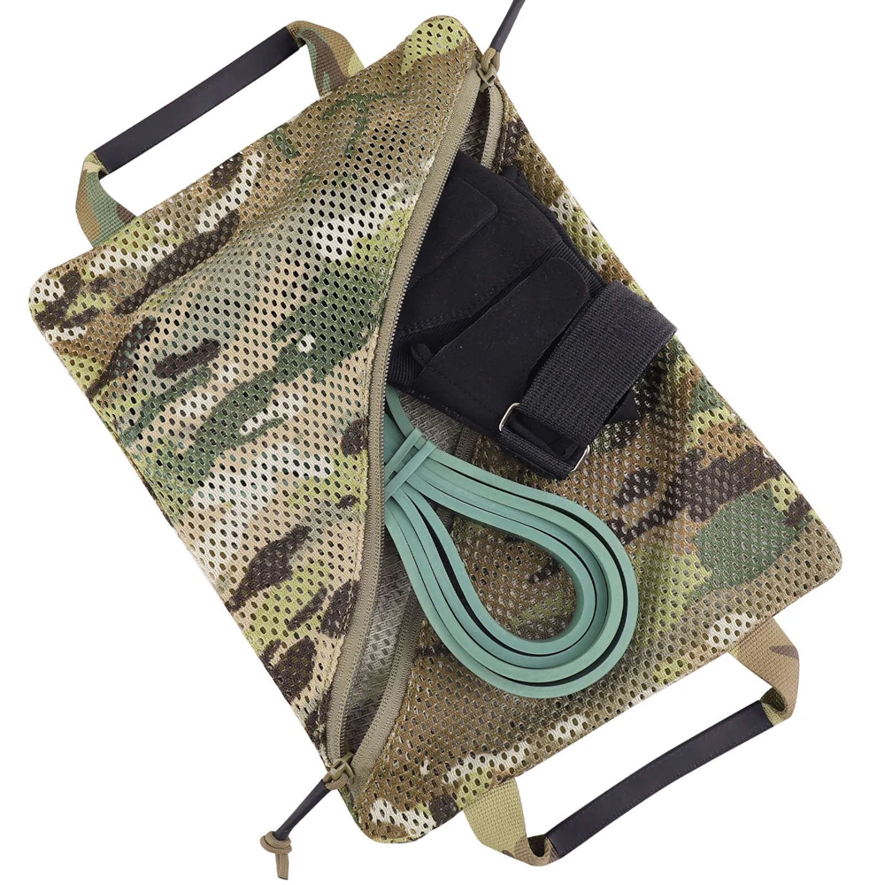 Tactical Mesh Storage Bag Two-piece Set for Outdoor Travel, Daily EDC Sorting And daily use Bag