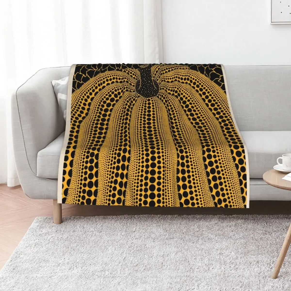 

Yayoi Kusama Pumpkins Forever Throw Blanket Decoratives Weighted Blankets For Sofas Beach Blankets