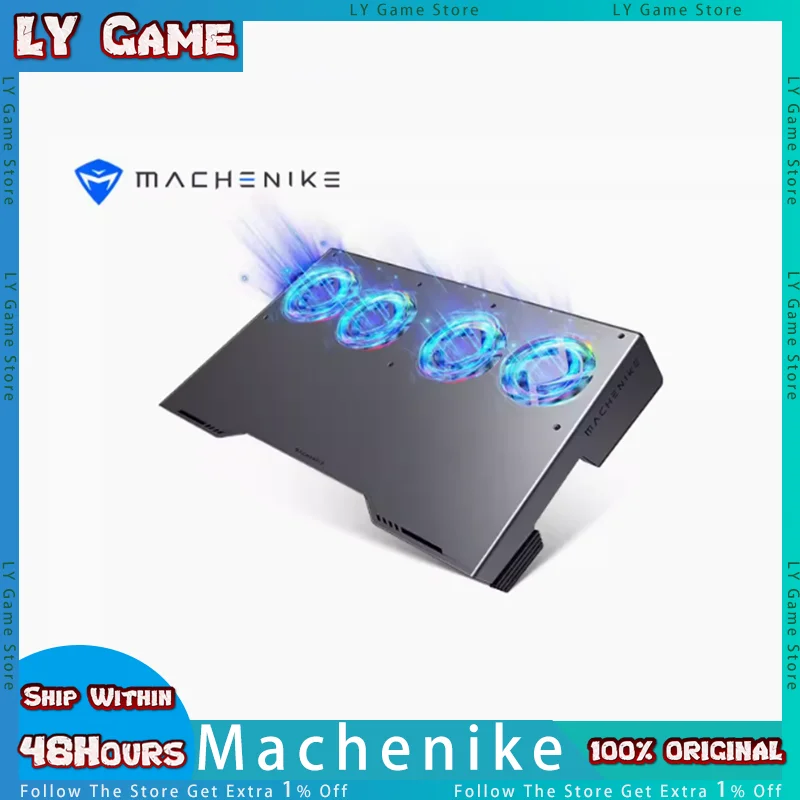 

Mechenike Mc500 Laptop Cooler Computer Stand 14/17.3 Inch Base 4 Fans Cooler Fan Mute Metal Intelligent Regulation Customized