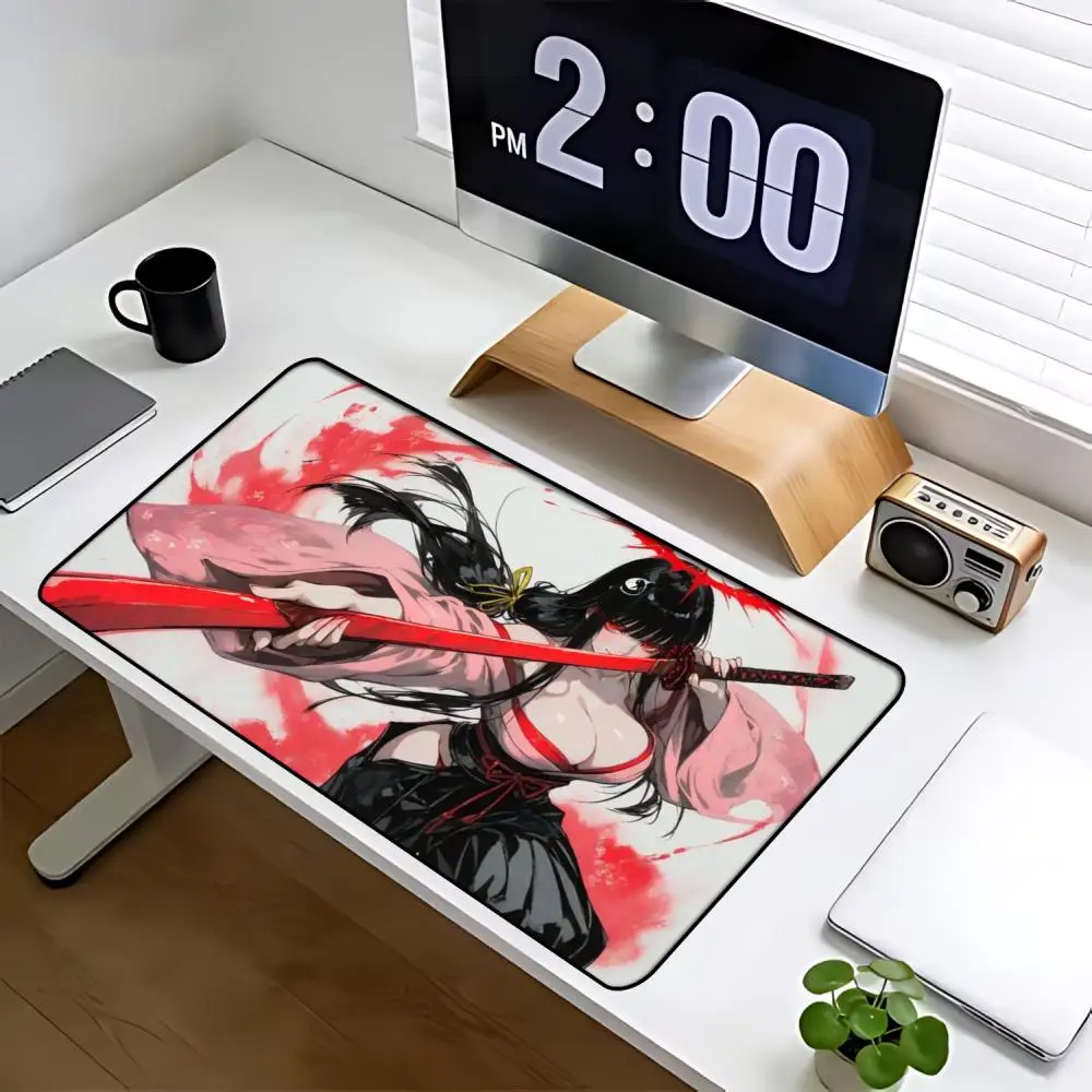 

Anime 2D girl Mouse Pad Large Gaming Mousepads Non-slip Laptop Tablet Mat Table Cushion PC Playmat Nootbook Game Rug maus pad