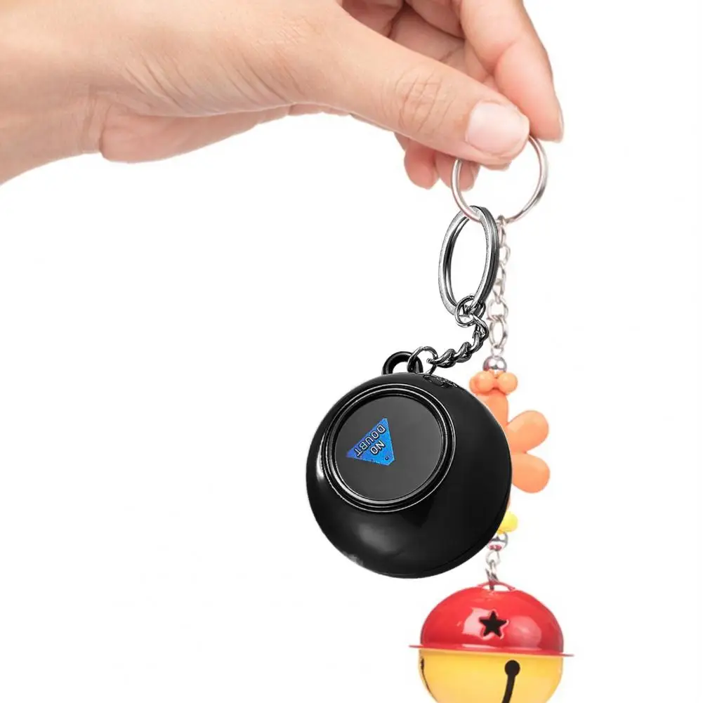 4.5CM Funny Prophecy Ball Keychain Stress Relief Portable Fortune Telling Decision Maker Magical Answer Ball Key Ring Holder