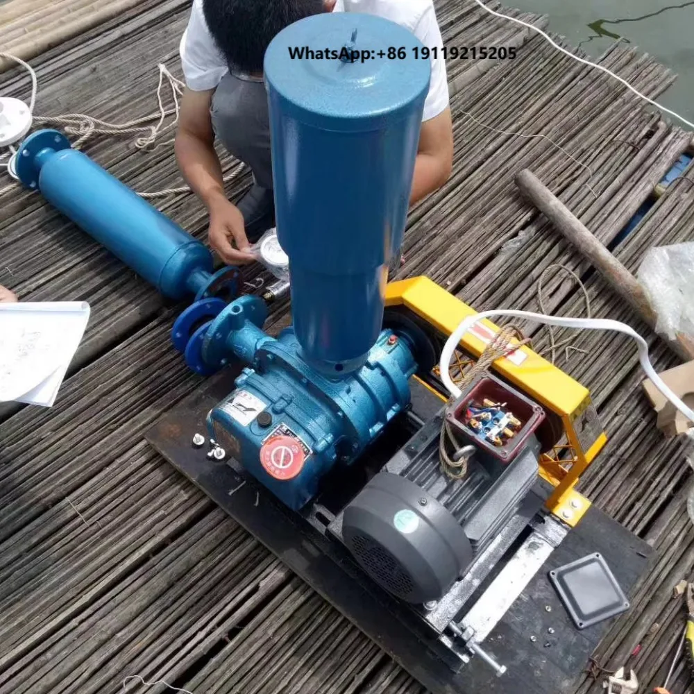 Three Leaf Roots Blower for Aquaculture 2.2kw Energy-saving, Low-noise, High-efficiency Roots Blower
