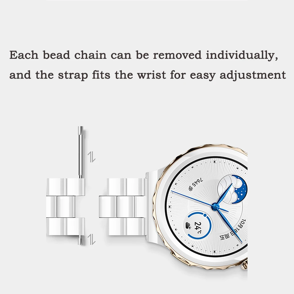 Браслет, совместимый с OnePlus 3 2 2R 22 мм, керамический ремешок для OnePlus 3 2 2R 22 мм, мужской и женский ремешок с пряжкой-бабочкой, аксессуары