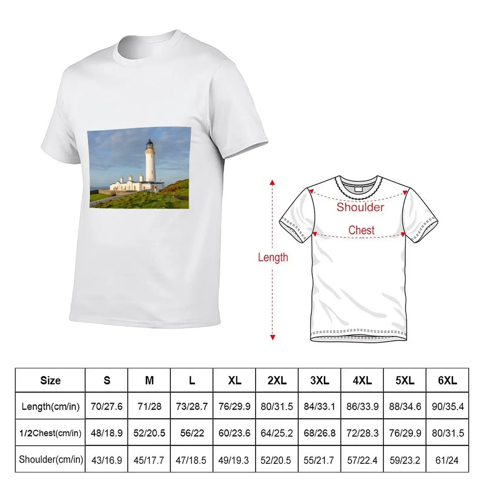 Lighthouse at Mull of Galloway T-Shirt shirts graphic anime figures mens big and tall t shirts