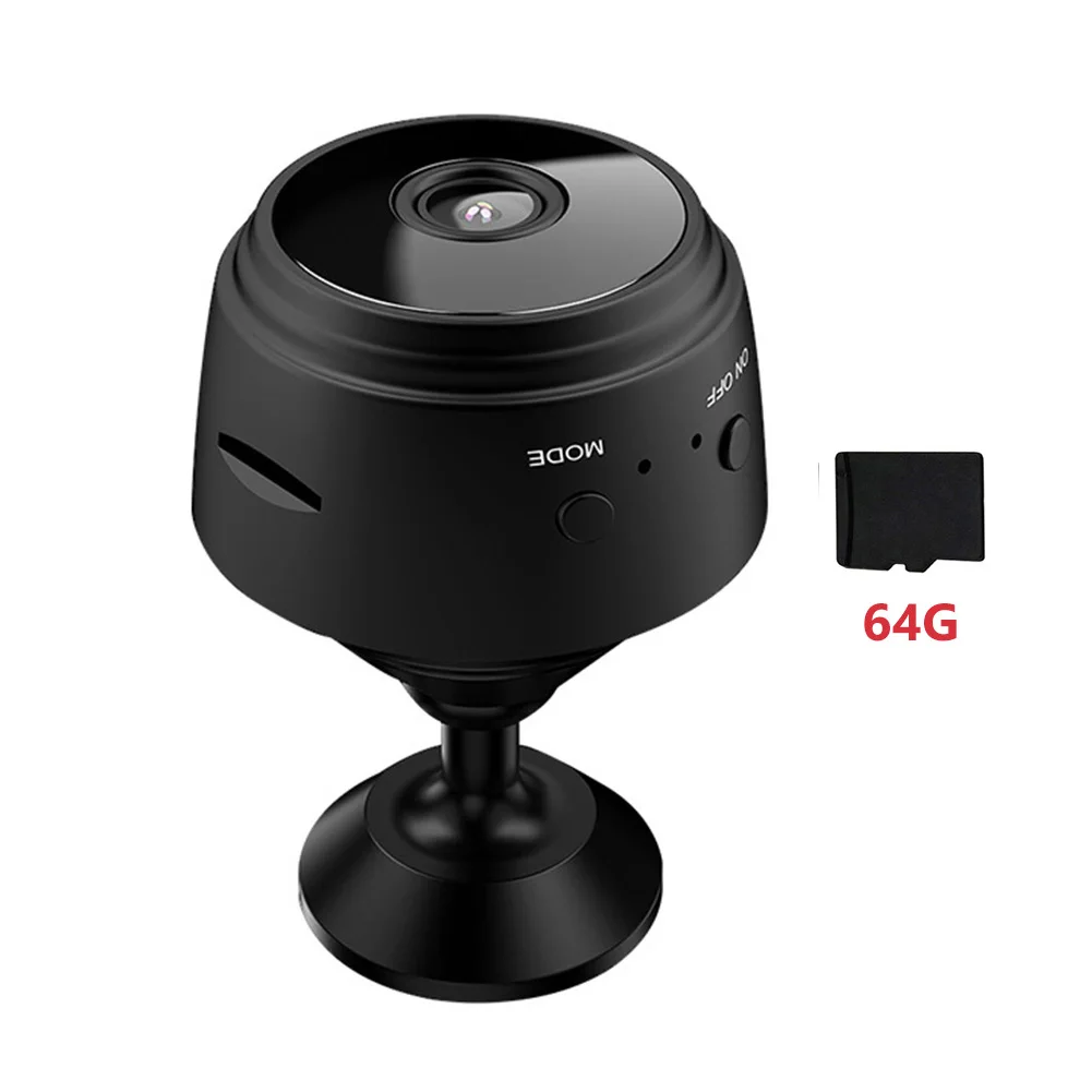 WiFi  Camera Night Vision 1080P HD Surveillance Camera Motion Detection Wireless  Camera Rechargeable for Office