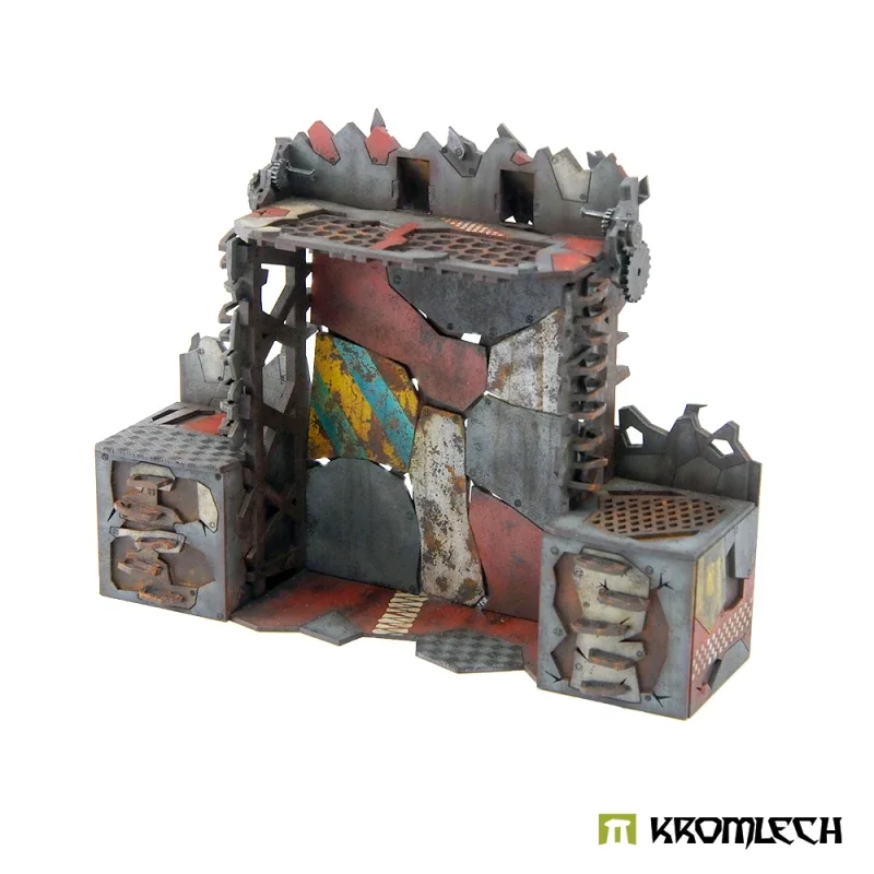 ORKS TERRAIN, ORC STRONGHOLD GATE, miniatures de paysages de jeu de guerre, figurine, scénique, bases, RPG, TRPG, Pathfinder, Infinity, Gamemat