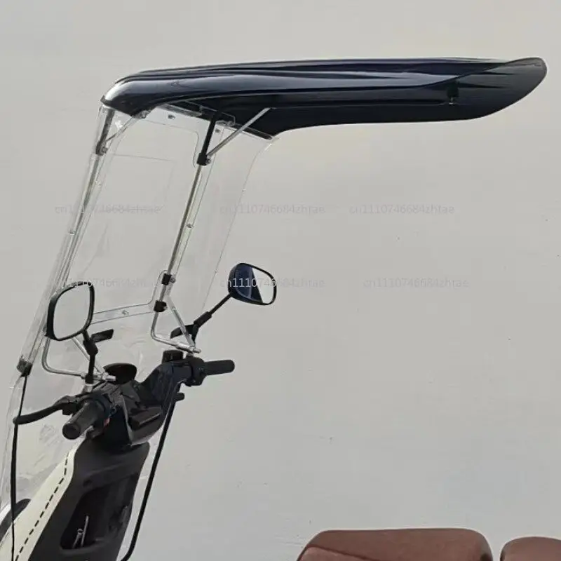 Electric vehicle canopy, motorcycle parasol, umbrella, battery car, sun protection, rain protection, windshield, extended 7-char