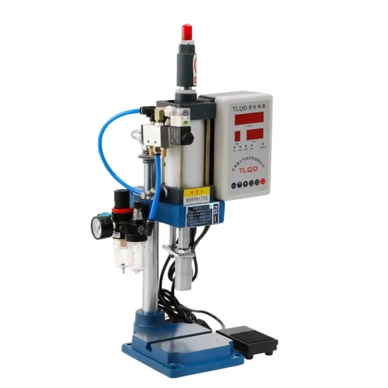 Small Bench Pneumatic Press Cylinder Pneumatic Riveting Hot Press Double Column Punching Machine