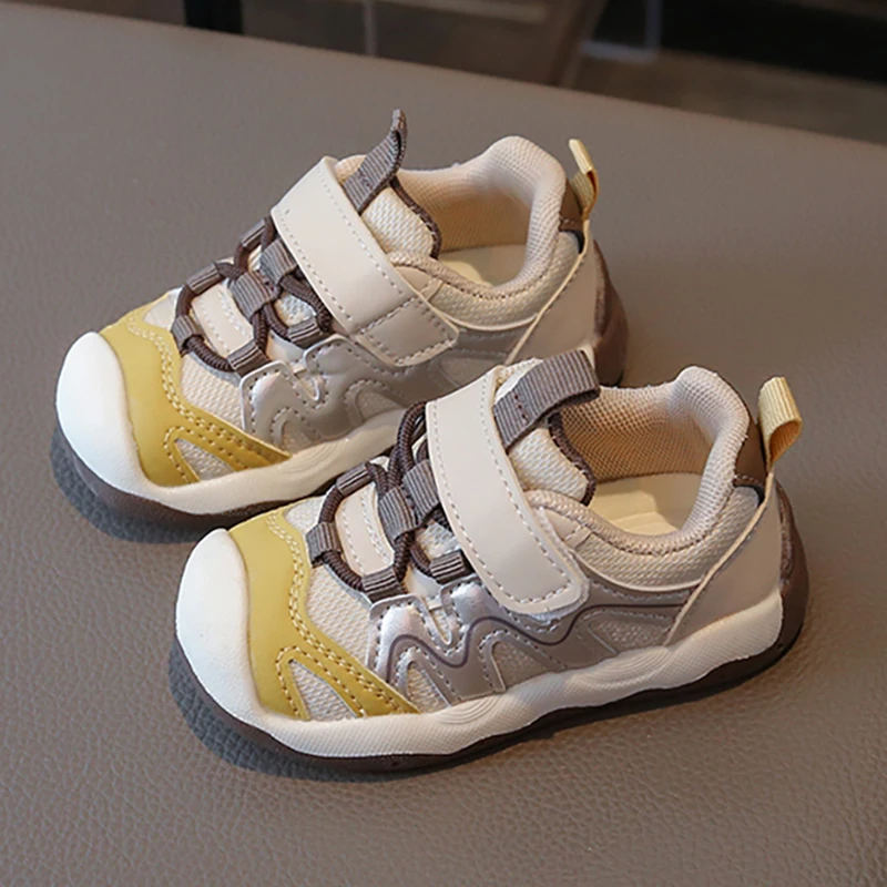 

PU Leather Sport Shoes For Children 2025 Trend Fashion Boy's Girl's Toddler Shoes Waterproof Kid's Sneakers First Step Footwear