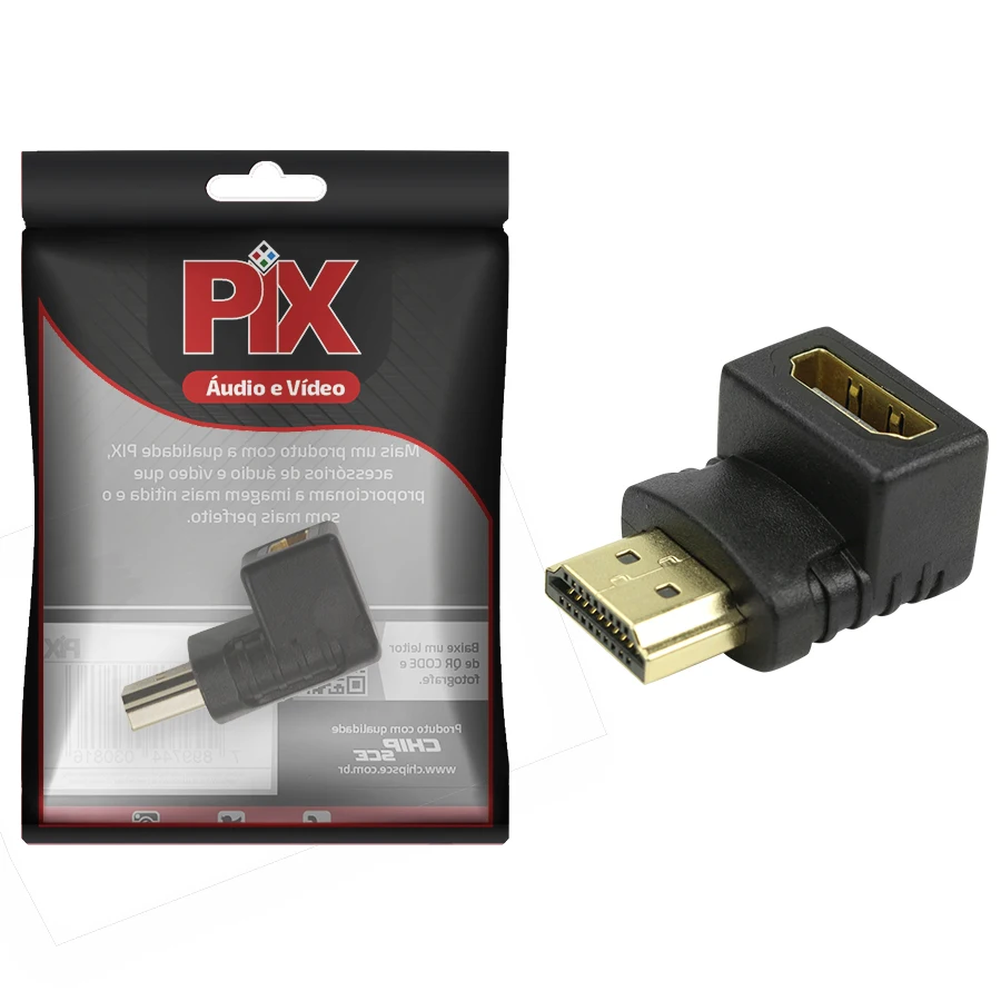 Hdmi Adapter 90 Degrees In L Male X Female 2.1 4K 8k