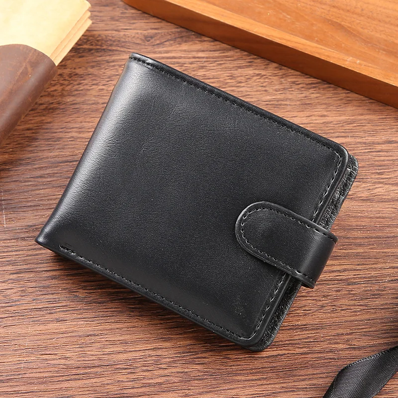 Heren Pu Lederen Portefeuilles Visitekaartje Houder Premium Short Id Houder Portefeuilles Voor Man Luxe Geld Tas Munt Portemonnee Clutch