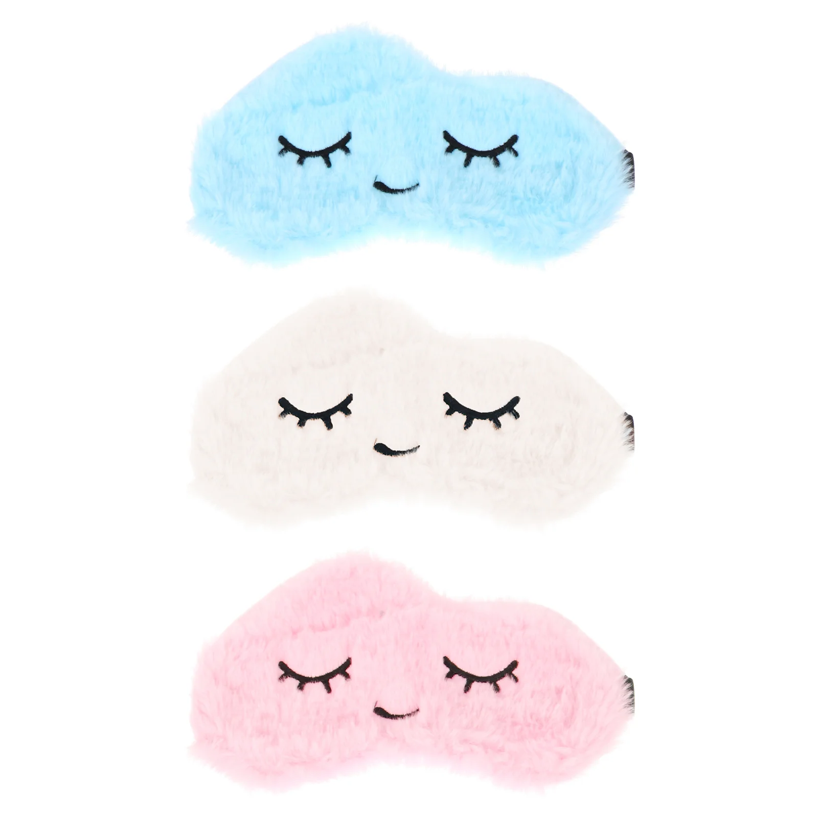 

3Pcs Cartoon Eye Mask Cute Shading Blindfold Ideal for Night Sleep Travel Car Train Rest Eyelash Friendly Patch