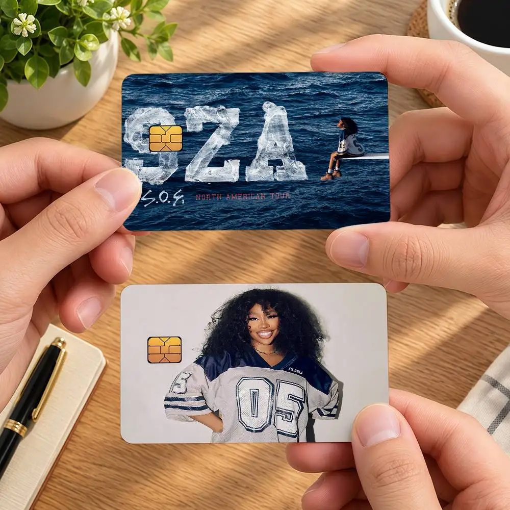Rapper SZA Hip Hop Ideal Gift Wrapping Option Credit Card Cover Stickers Original Design Card Stickers