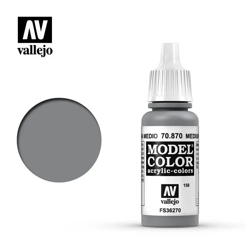 تقييم المنتج: أكوايل لون Vallejo Paint Acrylic Spain AV 70870 158 FS36270 رمادي بحر متوسط