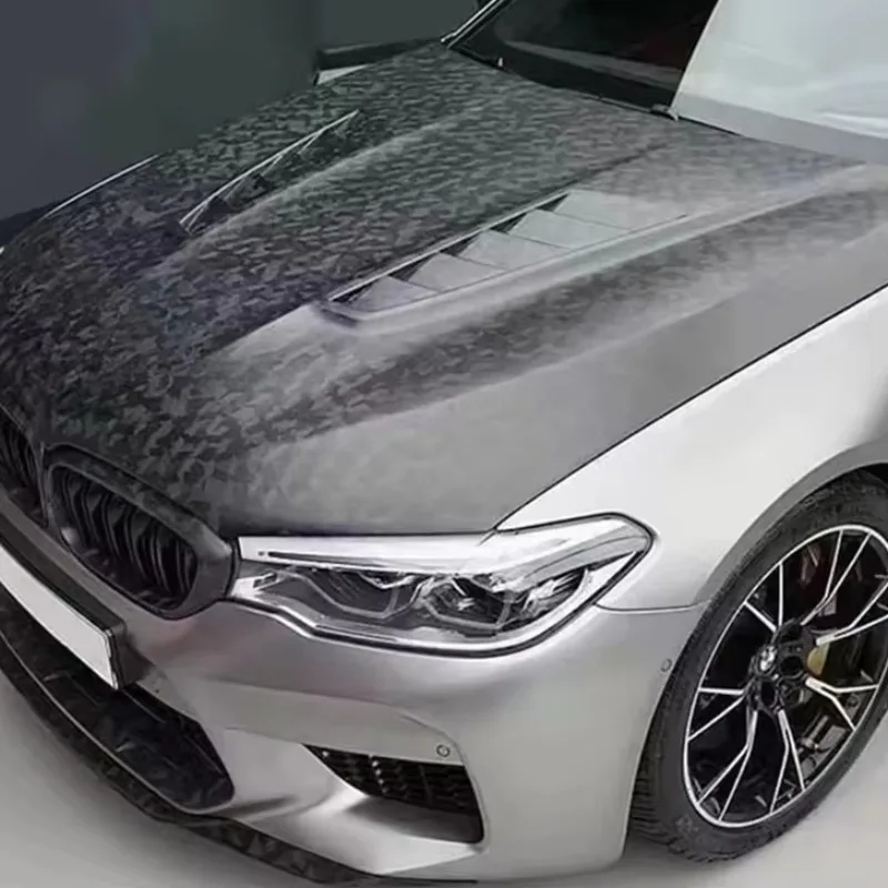 

Premium Forged Carbon Fiber Engine Hood for 5 Series F90 M5 G30 G38 Upgrade Real Carbons Auto Bonnet Hood Cover