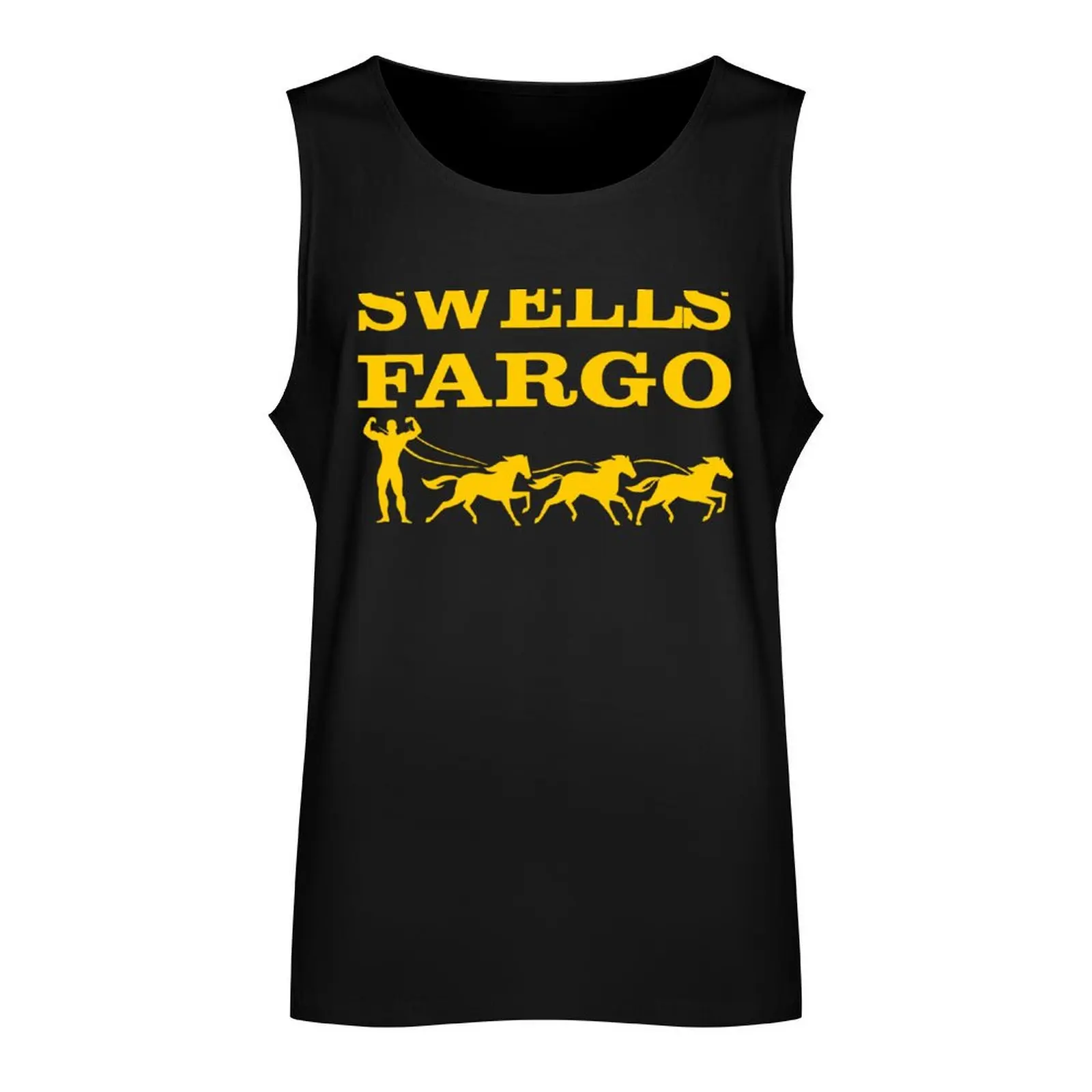 Swells Fargo Tank Top t-shirts man sleeveless gym shirts male