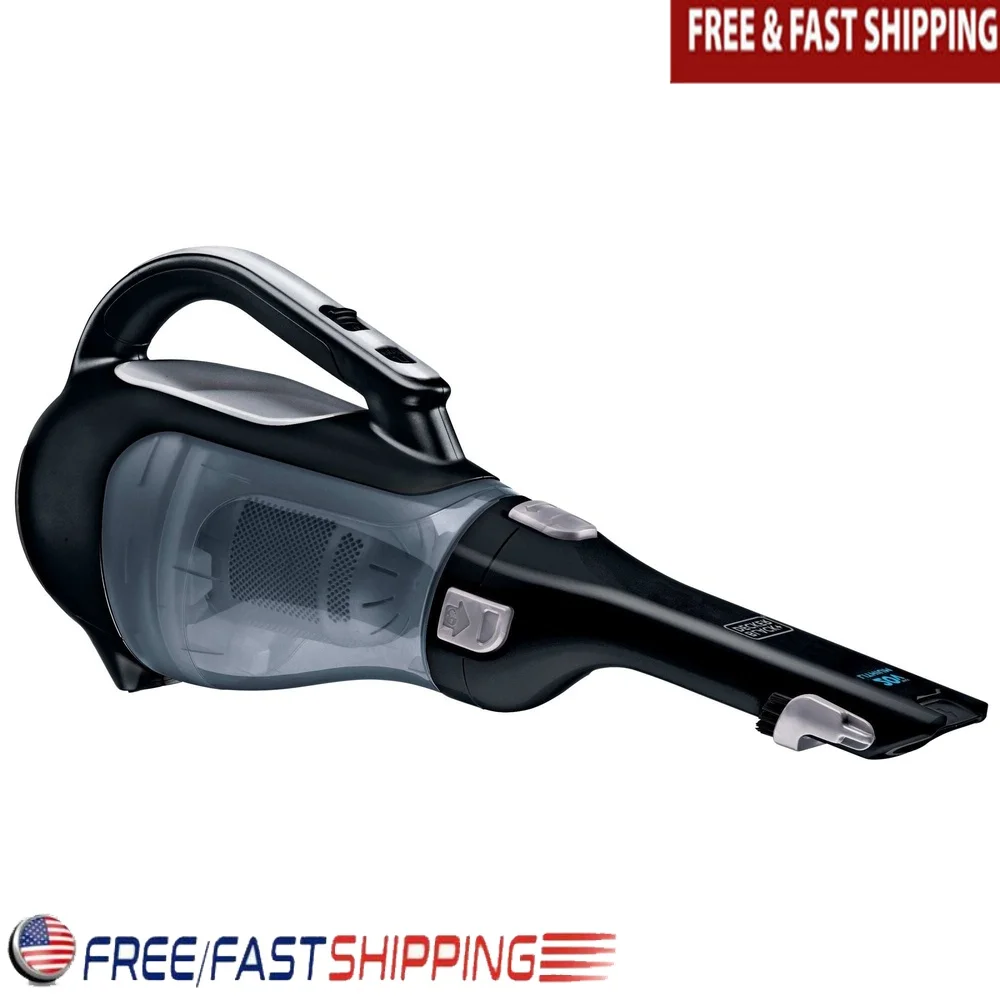 

20V MAX Lithium Handheld Vacuum Strong Suction Cordless Cyclonic Action Washable Filter Long Reach Nozzle Charging Base Included