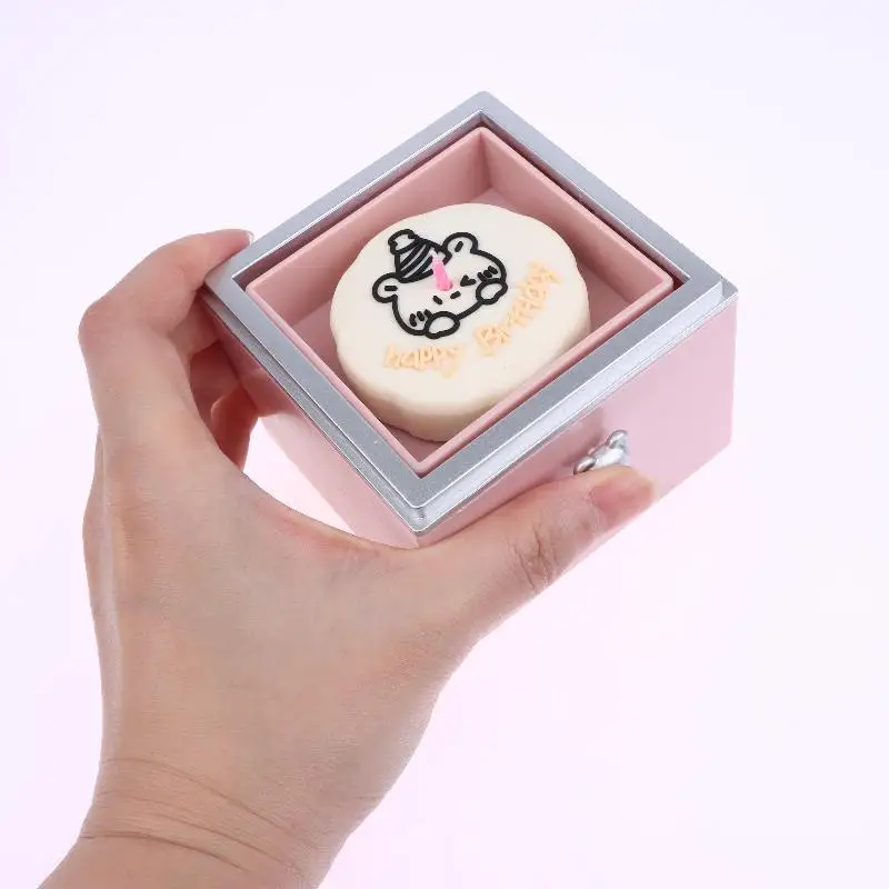 صندوق عيد الميلاد الإبداعي المفاجئ الدوار لتخزين الكيك وحقيبة هدايا لخاتم/قلادة صندوق هدايا مفاجأة لحفلات أعياد الميلاد #6