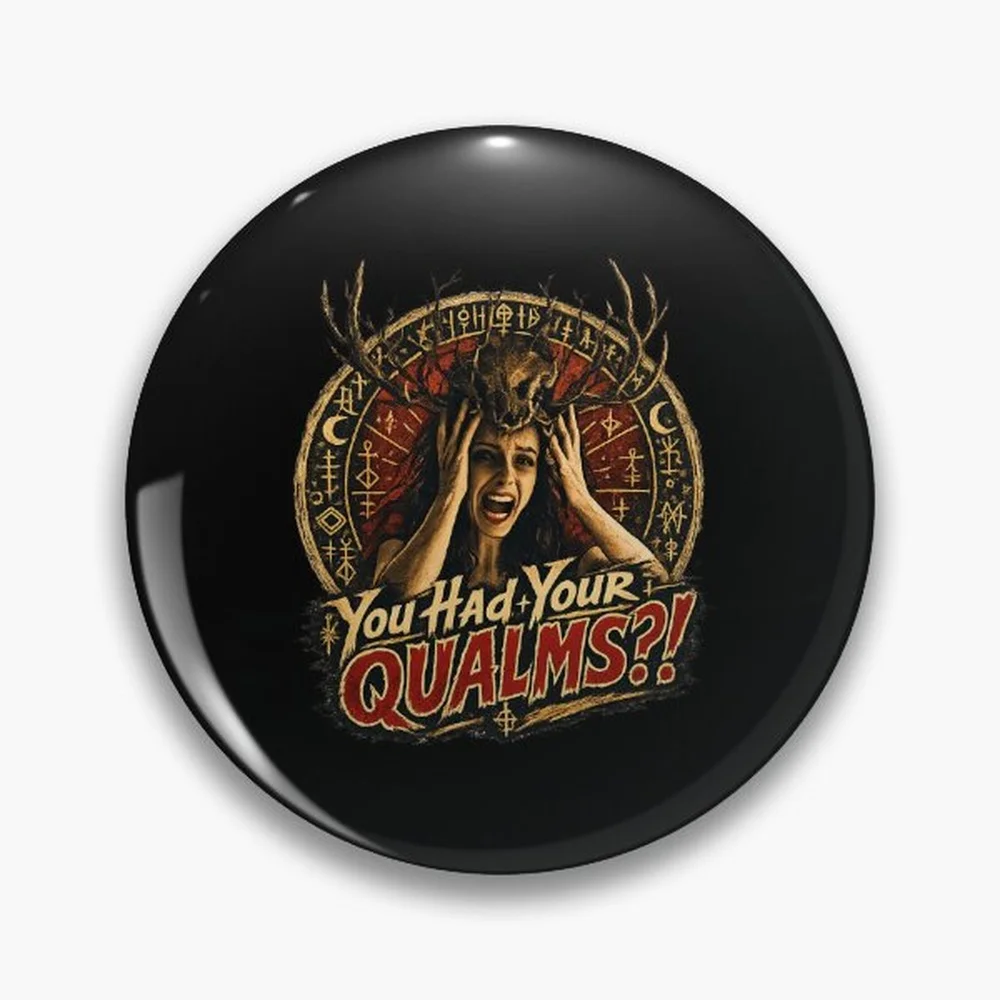 Greetings From Widow's Bay - Widow's Bay Pin Holographic Star Heart Pin Brooches Laminated Button Fashion Accessory