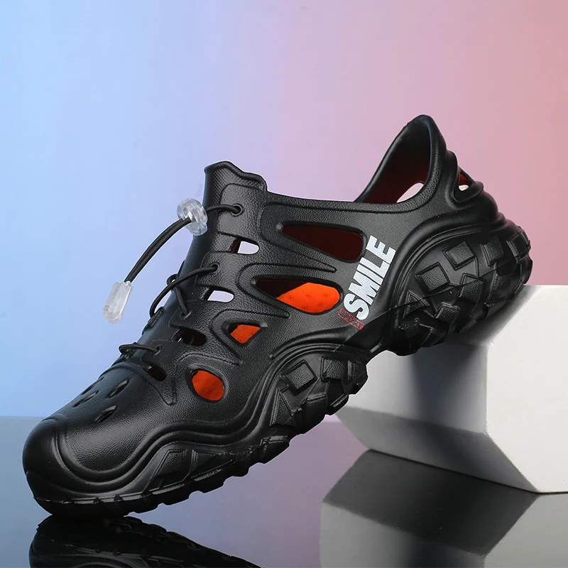 YRZL Men's Outdoor Sandals Hiking Sports Sandals Closed Toe EVA Lightweight Water Shoes Anti-Slip Comfortable Sandals for Men - Image 2