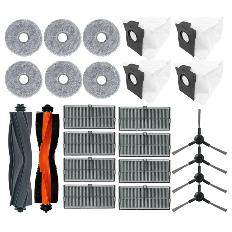 

Y26A New For Dreame L10s Pro Ultra Heat / X30 Ultra / X30 Pro Vacuum Cleaner Main Side Brush Hepa Filter Mop Cloth Dust Bags