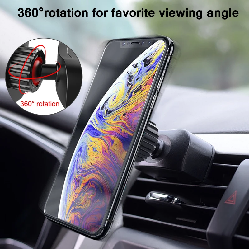 Magnetic CD Phone Car Mount for Car CD Player, CD Slot Car Phone Mount Holder with Built-in 6 Strong Magnets for iPhone Samsung