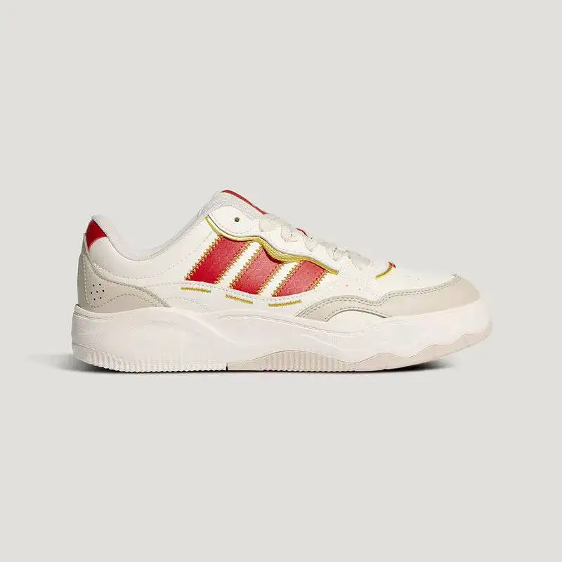 Low Adidas Mens Top Skateboarding Shoes KH9021 Off White Energy Red Bright White
