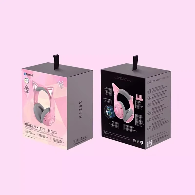 سماعة Razer Kraken Kitty V2 BT اللاسلكية بلوتوث RGB للكمبيوتر وألعاب الفيديو #5