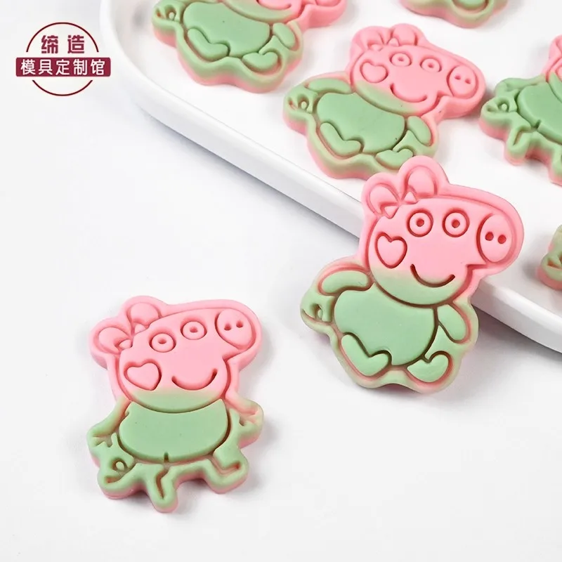 Cartoon Seite Schwein 3D Cookie Form George Action Figur Tier Schwein Papa Schwein Mama DIY Machen Dinosaurier Teddy Form Backen Werkzeuge Kind geschenk