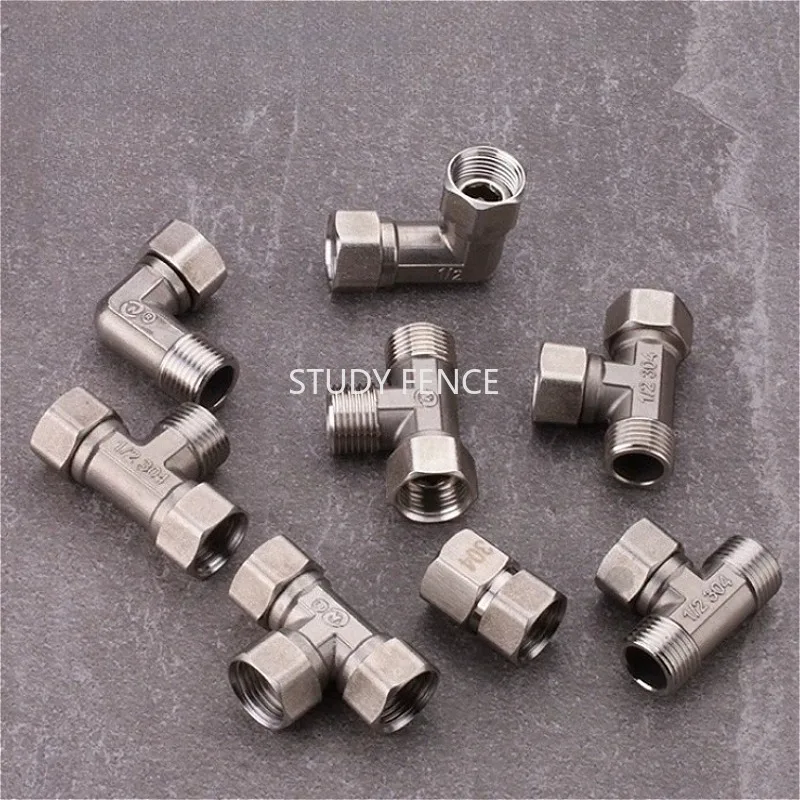 

2PCS Stainless Steel Flexible Joint Water Heater Pipe Joint Kitchen Water Pipe Joint Hardware Accessories 4 Points/6 Points