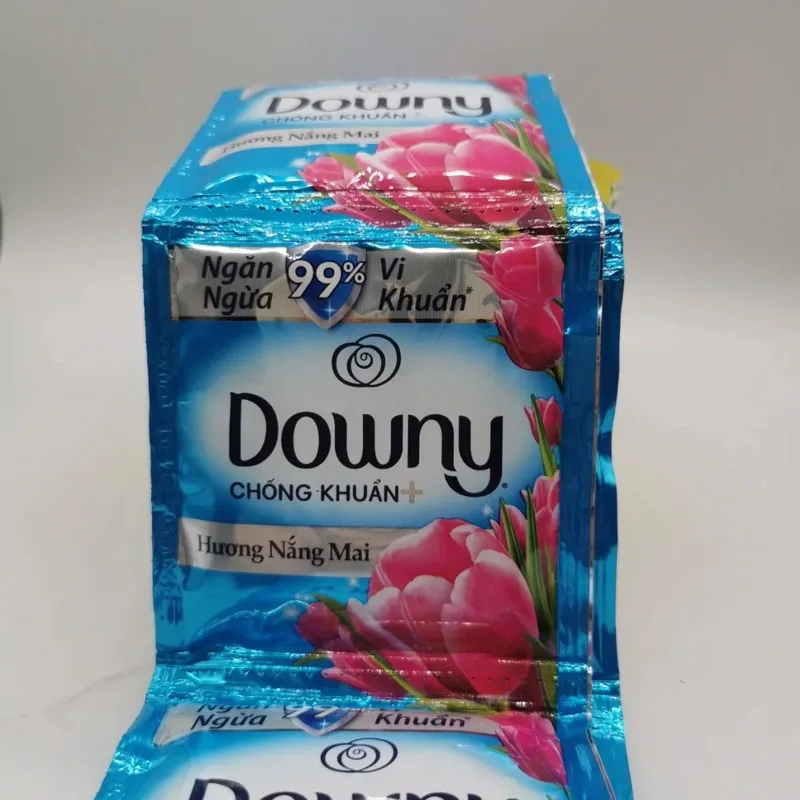 18mlX50 Bags Vietnamese Fabric Softener & Scent Booster, Fresh Fragrance, Anti-Static Small Bag Home Travel Portable