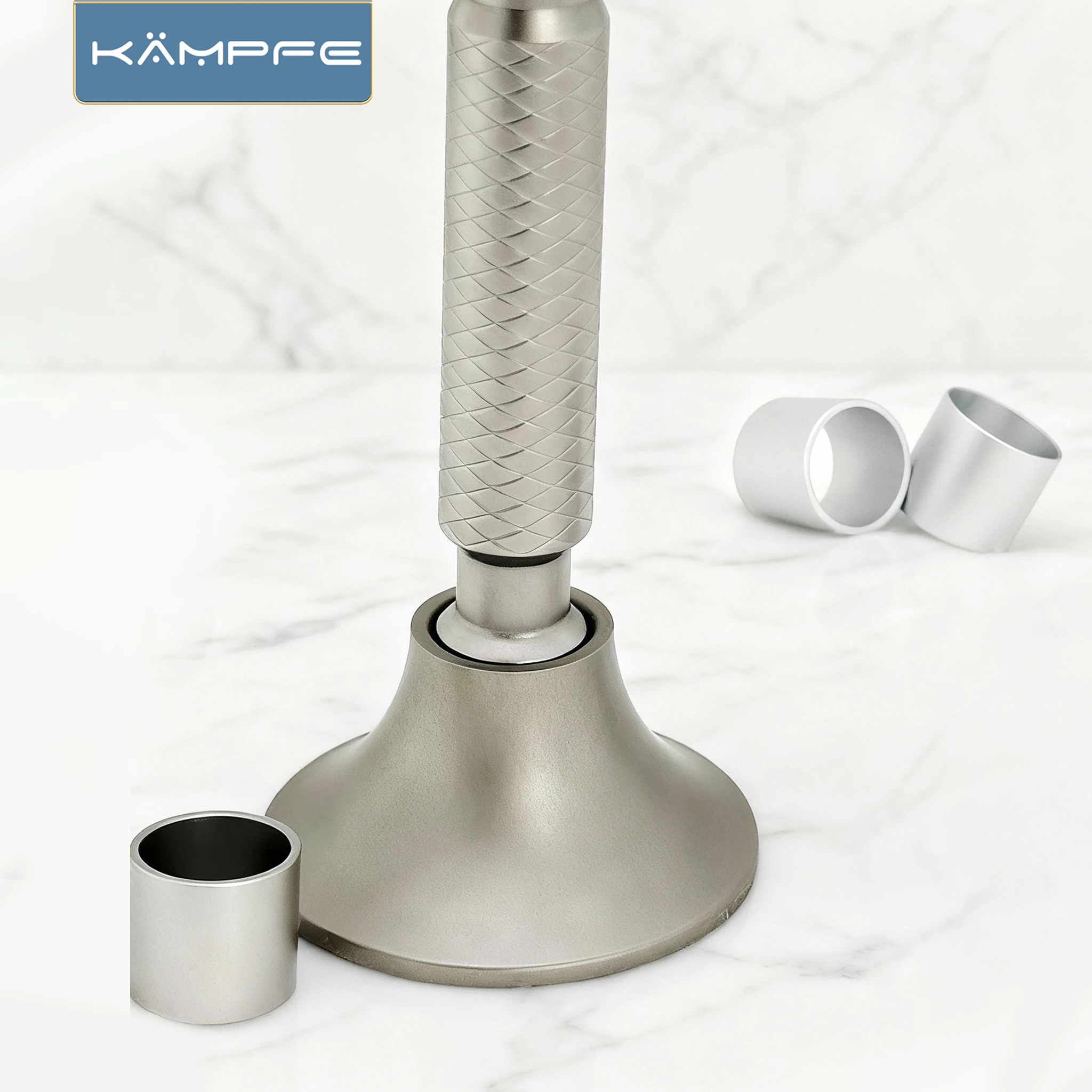 KAMPFE Aluminum base suitable for Tatara, Elite, henson,,wolfman, Blackbird, Blutt, different diameter shaver handle