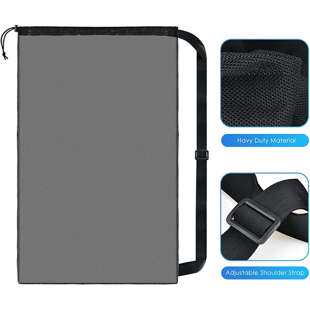 

Extra Large Sports Ball Bag Heavy Duty Drawstring Bags Mesh Soccer Ball Bag Storage Bag for Basketball Volleyball