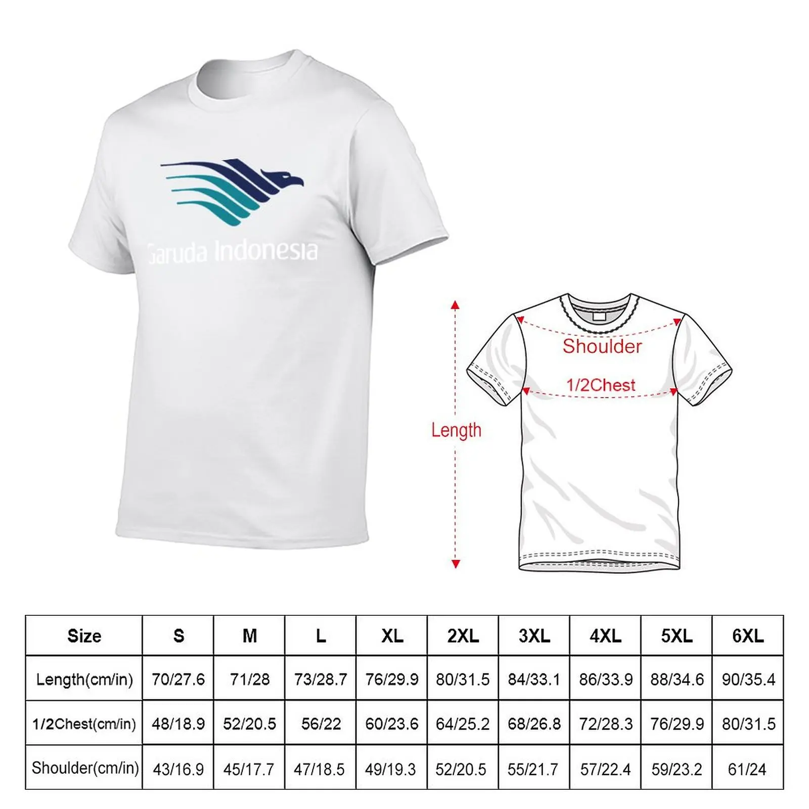Best Selling - Garuda Indonesia Logo T-Shirt Stretch Fabric Comfort T-Shirt