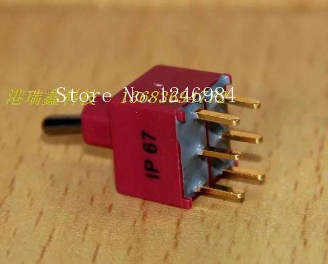 [SA]NE8011 dual gold-plated pins six foot two tranches M6.2 small toggle switch 1AD1 Deli Wei waterproof Q11--50pcs/lot
