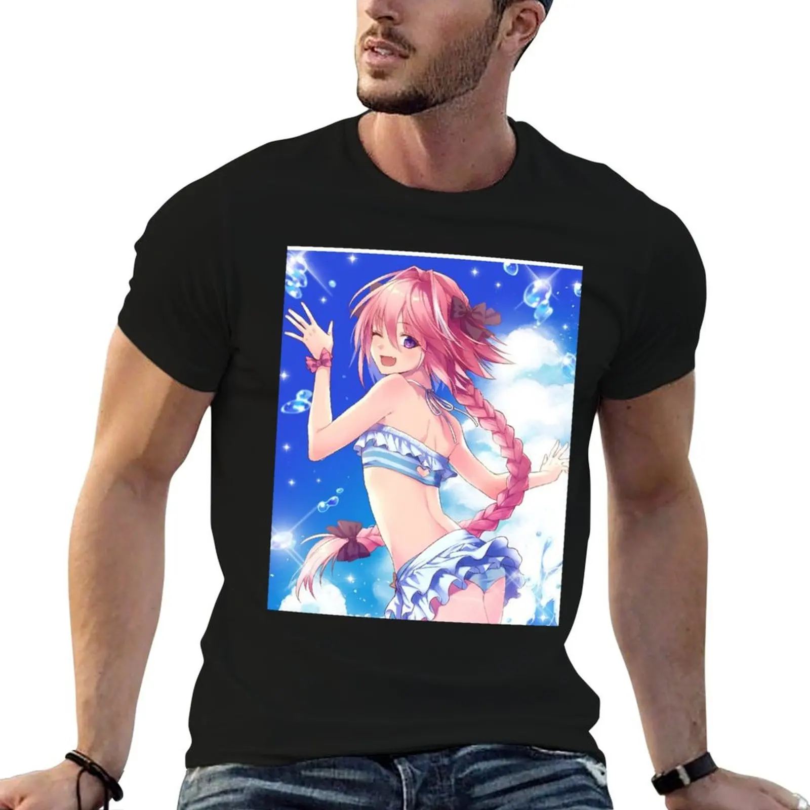 Astolfo Graphic T-Shirt Christmas Theme Tee Top