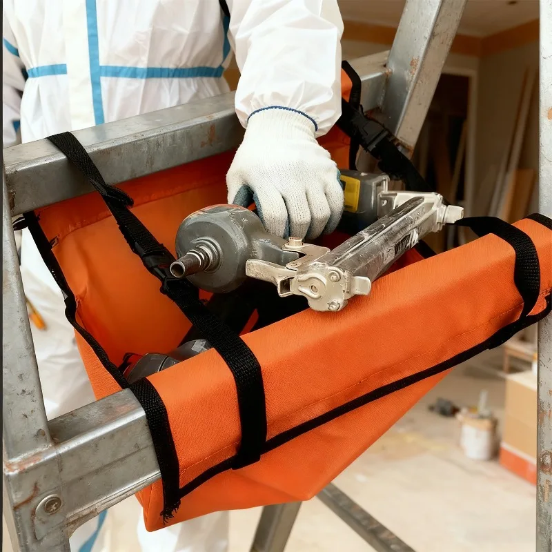 Portable Tool Bag Multi-functional Folding Ladder Storage Bag Waterproof Oxford Cloth Ladder Hanging Bag Hardware Tool Organize
