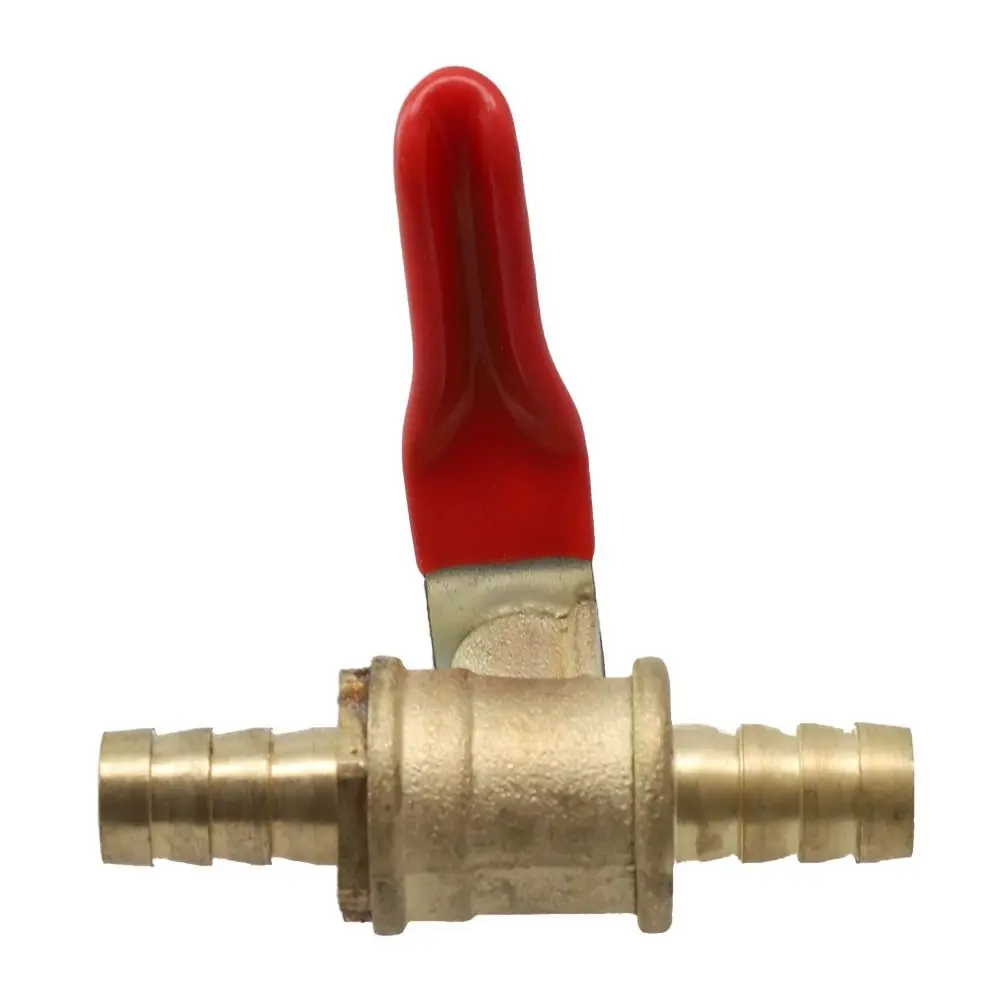 Brass Construction Ball Valve 6-12mm Size 1/4 Inch Brass Ball Valve Hose Barb Small Size Inline Ball Valve Air Line