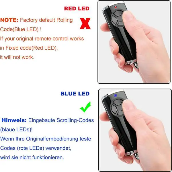 Устройство открывания гаражных ворот 868 МГц, сменные устройства открывания гаражных ворот для ручного передатчика Hormann HSE-4-868-BS